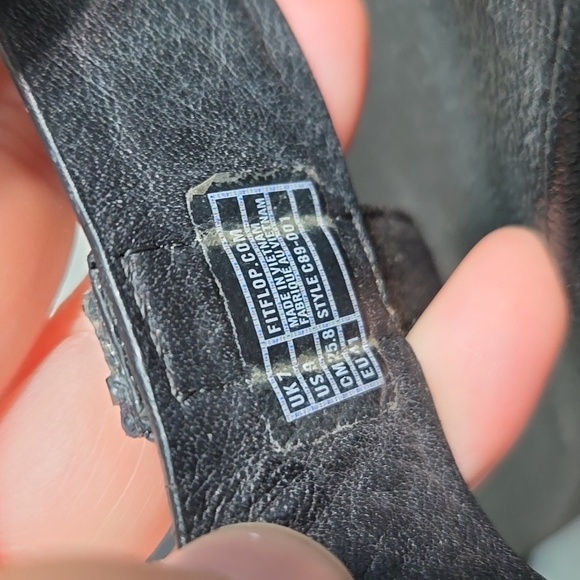 Fitflop Women's T Strap Wedge Sandals Shoes Sz 9 - Picture 8 of 9